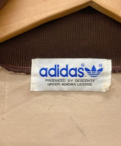 adidas（アディダス）adidas (アディダス) トラックジャケット ベージュ×ブラウン サイズ:表記無しの古着・服飾アイテム