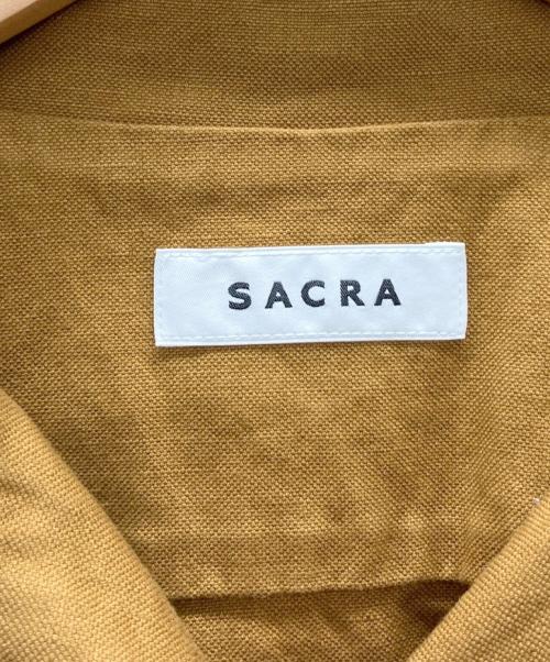 SACRA（サクラ）SACRA (サクラ) スタンドカラーコットンジャケット ブラウン サイズ:38の古着・服飾アイテム