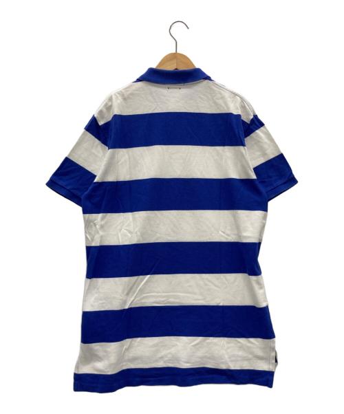 POLO RALPH LAUREN（ポロ・ラルフローレン）POLO RALPH LAUREN (ポロ・ラルフローレン) ポロシャツ ブルー×ホワイト サイズ:Lの古着・服飾アイテム