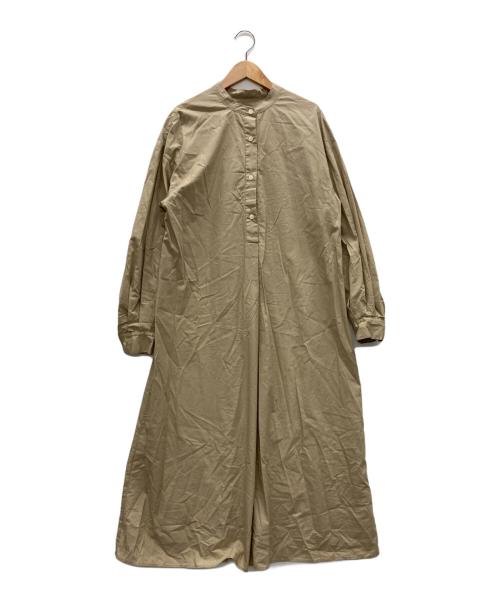 green label relaxing（グリーンレーベルリラクシング）green label relaxing (グリーンレーベルリラクシング) ニットベスト＆シャツワンピースセット ホワイト×ベージュ サイズ:表記無しの古着・服飾アイテム