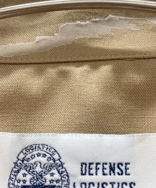 DEFENSE LOGISTICS AGENCY（ディフェンスロジスティクスエージェンシー）DEFENSE LOGISTICS AGENCY (-) ミリタリーシャツ ベージュ×グリーン サイズ:16　1/2の古着・服飾アイテム