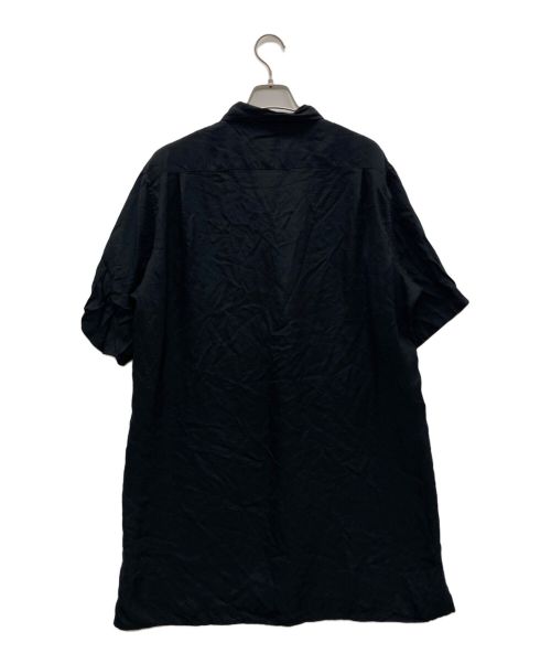 Yohji Yamamoto pour homme（ヨウジヤマモト プールオム）Yohji Yamamoto pour homme (ヨウジヤマモト プールオム) ブロードパッチワークロングシャツ ブラック サイズ:2の古着・服飾アイテム