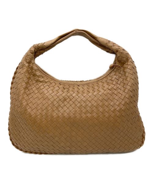 BOTTEGA VENETA（ボッテガベネタ）BOTTEGA VENETA (ボッテガベネタ) イントレチャートハンドバッグ ブラウンの古着・服飾アイテム