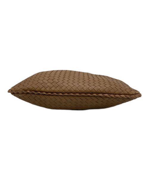 BOTTEGA VENETA（ボッテガベネタ）BOTTEGA VENETA (ボッテガベネタ) イントレチャートハンドバッグ ブラウンの古着・服飾アイテム