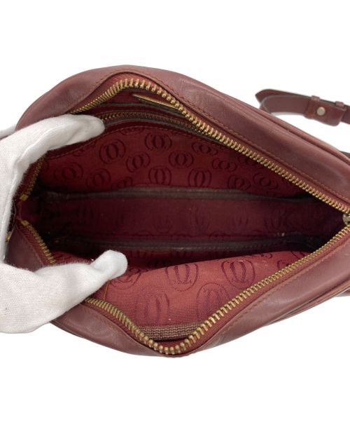 Cartier（カルティエ）Cartier (カルティエ) ショルダーバッグ ボルドーの古着・服飾アイテム