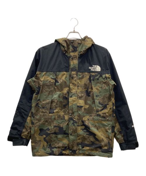 THE NORTH FACE（ザ ノース フェイス）THE NORTH FACE (ザ ノース フェイス) ノベルティマウンテンライトジャケット カーキ×ブラック サイズ:Mの古着・服飾アイテム