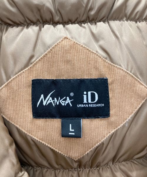 NANGA（ナンガ）NANGA (ナンガ) URBAN RESEARCH iD (アーバンリサーチアイディー) ダウンジャケット ブラウン サイズ:Lの古着・服飾アイテム