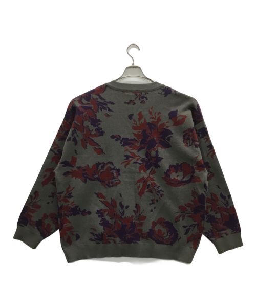 LOWRYS FARM（ローリーズファーム）LOWRYS FARM (ローリーズファーム) フラワージャガードカーディガン グレー サイズ:Freeの古着・服飾アイテム