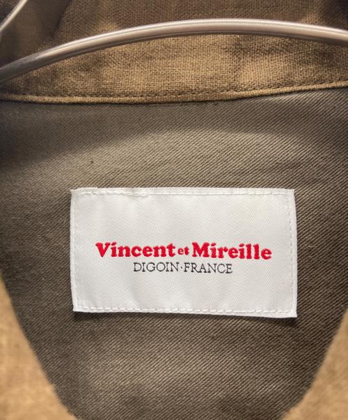 VINCENT ET MIREILLE（ヴァンソンエミレイユ）VINCENT ET MIREILLE (ヴァンソンエミレイユ) リネンジャケット ブラウン サイズ:36の古着・服飾アイテム