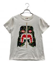 A BATHING APE（ア ベイシング エイプ）の古着「CITY CAMO SHARK TEE」｜ホワイト