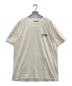 maison kitsuneメゾンキツネ）の古着「ダブル フォックスヘッド ロゴ Tシャツ」｜ホワイト