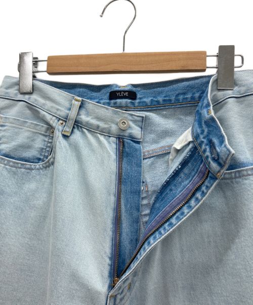 YLEVE（イレーヴ）YLEVE (イレーヴ) ワイドデニムパンツ ブルー サイズ:3の古着・服飾アイテム