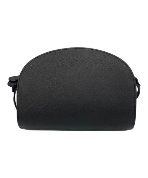 A.P.C.（アーペーセー）A.P.C. (アーペーセー) ハーフムーンショルダーバッグ ブラックの古着・服飾アイテム