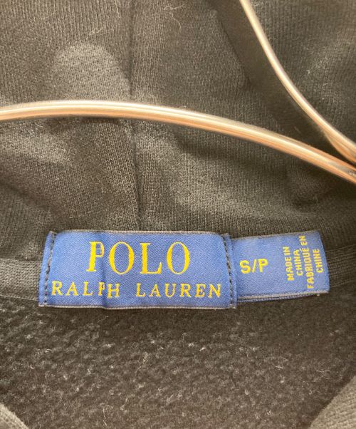 POLO RALPH LAUREN（ポロ・ラルフローレン）POLO RALPH LAUREN (ポロ・ラルフローレン) 裏起毛ジップパーカー ブラック サイズ:Sの古着・服飾アイテム