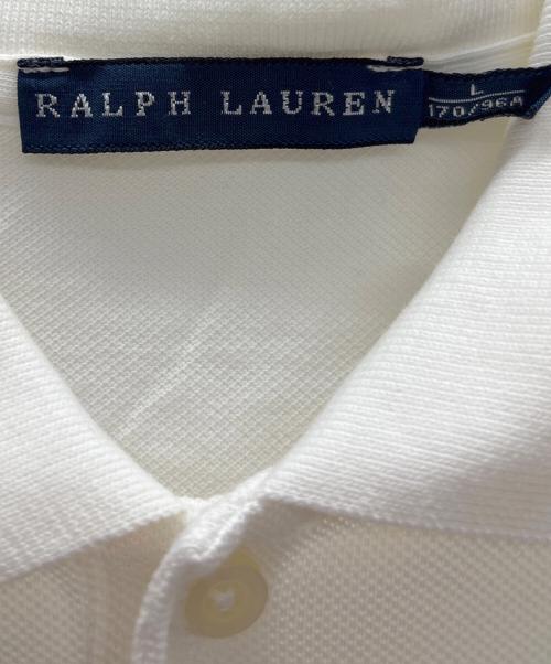 POLO RALPH LAUREN（ポロ・ラルフローレン）POLO RALPH LAUREN (ポロ・ラルフローレン) ポロワンピース ホワイト サイズ:Lの古着・服飾アイテム