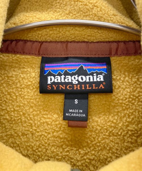 Patagonia（パタゴニア）Patagonia (パタゴニア) シンチラフリースジャケット イエロー×カーキ サイズ:Sの古着・服飾アイテム