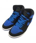 NIKEナイキ）の古着「AIR JORDAN 1 RETRO HIGH OG BLACK/ROYAL BLUE-WHITE (エア ジョーダン 1 レトロ ハイ オリジナル "リイマジンド" ブラック/ロイヤルブルー-ホワイト)」｜ブルー