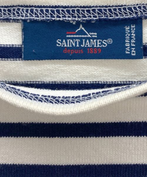 SAINT JAMES（セントジェームス）SAINT JAMES (セントジェームス) バスクシャツ アイボリー×ネイビー サイズ:XSの古着・服飾アイテム