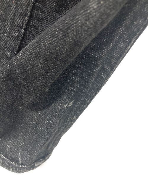 I.S. ISSEY MIYAKE（イッセイ ミヤケ）I.S. ISSEY MIYAKE (イッセイ ミヤケ) ノーカラープリーツデニムジャケット ブラック サイズ:Mの古着・服飾アイテム