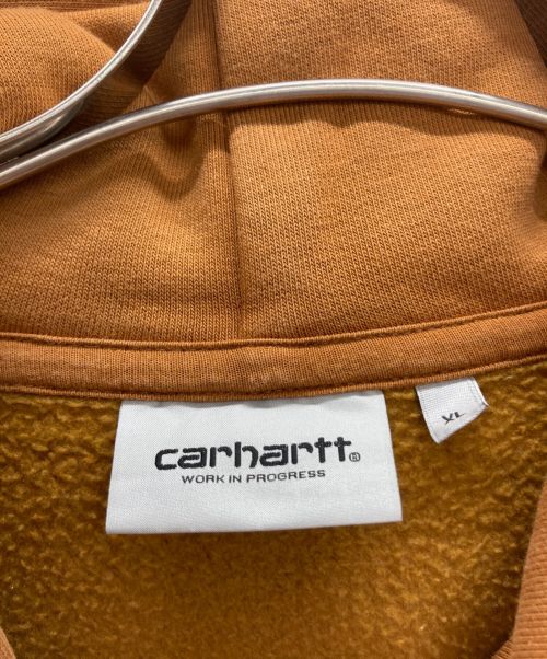 CarHartt（カーハート）CarHartt (カーハート) 裏起毛パーカー ブラウン サイズ:XLの古着・服飾アイテム