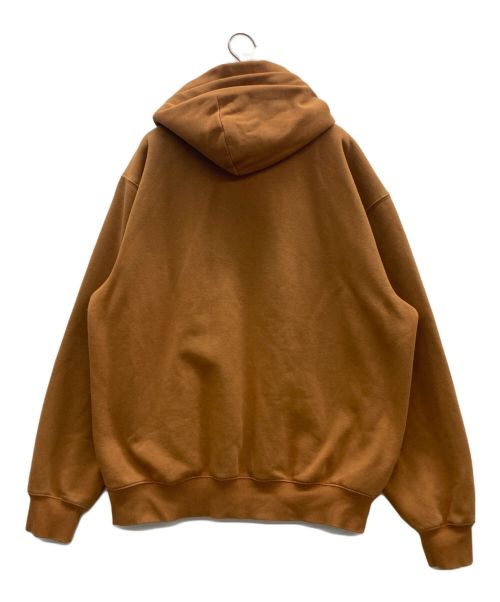CarHartt（カーハート）CarHartt (カーハート) 裏起毛パーカー ブラウン サイズ:XLの古着・服飾アイテム