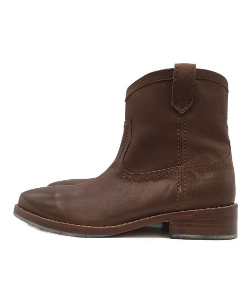 UNGRID（アングリッド）UNGRID (アングリッド) ショートブーツ ブラウン サイズ:Sの古着・服飾アイテム