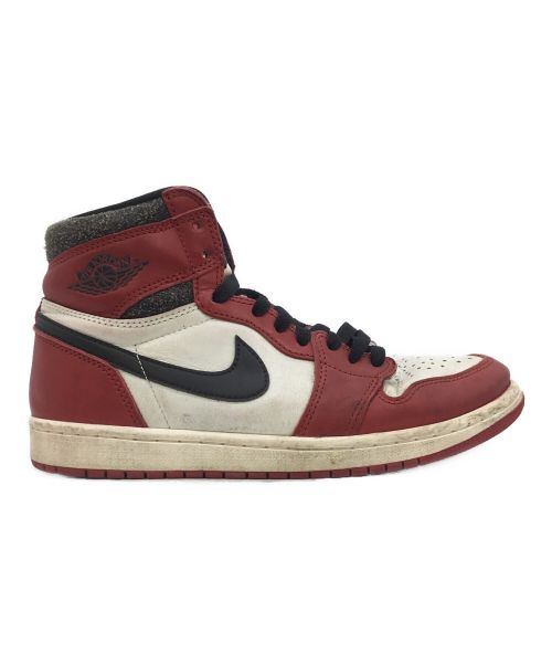 NIKE（ナイキ）NIKE (ナイキ) Air Jordan 1 Retro High OG (エアジョーダン 1 レトロ ハイ オリジナル) ホワイト×レッド サイズ:26の古着・服飾アイテム