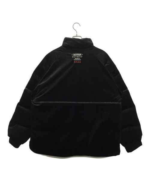 TIGHTBOOTH PRODUCTION（タイトブースプロダクション）TIGHTBOOTH PRODUCTION (タイトブースプロダクション) BlackEyePatch (ブラックアイパッチ) TBEP DOWN JKT ブラック×オレンジ サイズ:Lの古着・服飾アイテム
