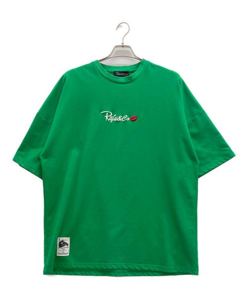 RAFU&CO（ラフアンドコー）RAFU&CO (ラフアンドコー) 刺繍Tシャツ グリーン サイズ:48の古着・服飾アイテム