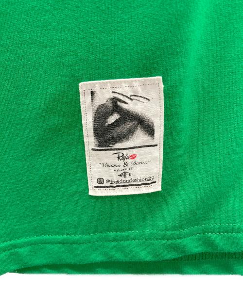 RAFU&CO（ラフアンドコー）RAFU&CO (ラフアンドコー) 刺繍Tシャツ グリーン サイズ:48の古着・服飾アイテム