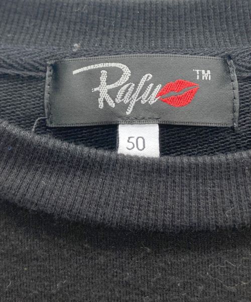 RAFU&CO（ラフアンドコー）RAFU&CO (ラフアンドコー) 刺繍Tシャツ ブラック サイズ:Lの古着・服飾アイテム
