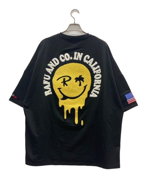 RAFU&CO（ラフアンドコー）RAFU&CO (ラフアンドコー) 刺繍Tシャツ ブラック サイズ:Lの古着・服飾アイテム