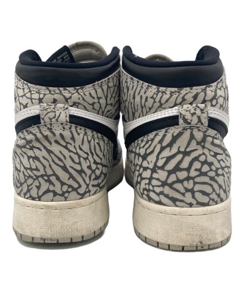 NIKE（ナイキ）NIKE (ナイキ) AIR JORDAN 1 RETRO HIGH OG GS tech grey グレー×ホワイト サイズ:23.5の古着・服飾アイテム