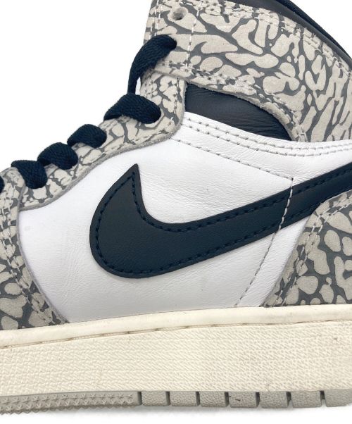 NIKE（ナイキ）NIKE (ナイキ) AIR JORDAN 1 RETRO HIGH OG GS tech grey グレー×ホワイト サイズ:23.5の古着・服飾アイテム