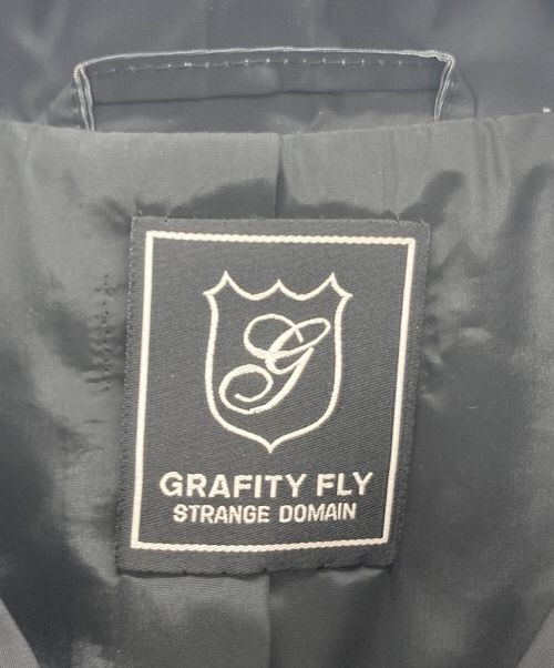 GRAFITI FLY（グラフィティ フライ）GRAFITI FLY (グラフィティ フライ) コーチジャケット ブラック サイズ:XLの古着・服飾アイテム
