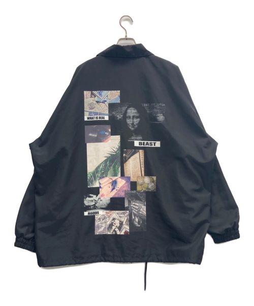 GRAFITI FLY（グラフィティ フライ）GRAFITI FLY (グラフィティ フライ) コーチジャケット ブラック サイズ:XLの古着・服飾アイテム