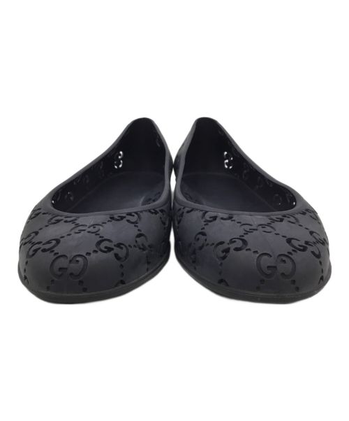 GUCCI（グッチ）GUCCI (グッチ) ラバーパンプス ネイビー サイズ:36の古着・服飾アイテム