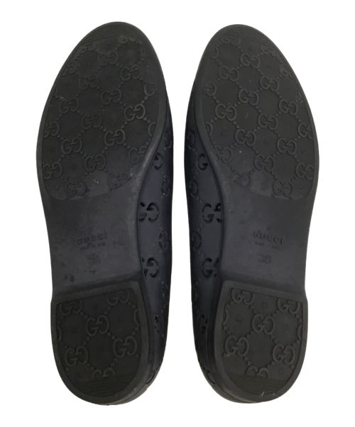 GUCCI（グッチ）GUCCI (グッチ) ラバーパンプス ネイビー サイズ:36の古着・服飾アイテム