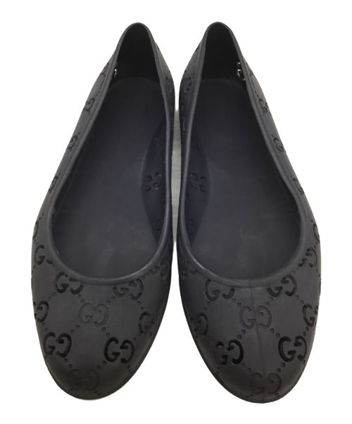 GUCCI（グッチ）GUCCI (グッチ) ラバーパンプス ネイビー サイズ:36の古着・服飾アイテム