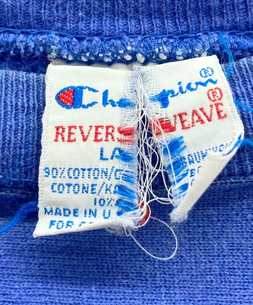 Champion REVERSE WEAVE（チャンピオン リバース ウィーブ）Champion REVERSE WEAVE (チャンピオンリバースウィーブ) スウェット ブルー サイズ:Lの古着・服飾アイテム