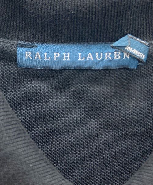 POLO RALPH LAUREN（ポロ・ラルフローレン）POLO RALPH LAUREN (ポロ・ラルフローレン) ニットシャツワンピース ブラック サイズ:Sの古着・服飾アイテム