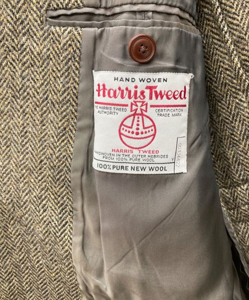 FOX FIRE（フォックスファイヤー）FOX FIRE (フォックスファイヤー) Harris Tweed (ハリスツイード) 3Bジャケット ブラウン サイズ:XLの古着・服飾アイテム