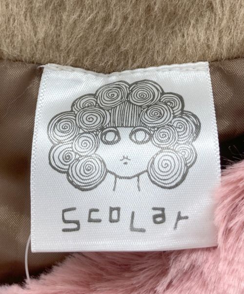 SCOLAR（スカラ）SCOLAR (スカラ) 切替コート ブラウン×ピンク サイズ:M 未使用品の古着・服飾アイテム
