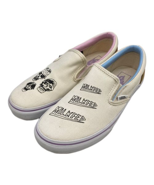 VANS（ヴァンズ）VANS (バンズ) MILK FED. (ミルクフェド) シューズ アイボリー×ピンク サイズ:23.5の古着・服飾アイテム