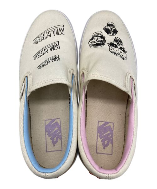 VANS（ヴァンズ）VANS (バンズ) MILK FED. (ミルクフェド) シューズ アイボリー×ピンク サイズ:23.5の古着・服飾アイテム