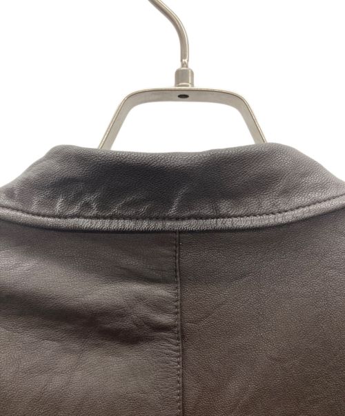 PAUL SMITH（ポールスミス）PAUL SMITH (ポールスミス) レザージャケット ダークブラウン サイズ:Mの古着・服飾アイテム