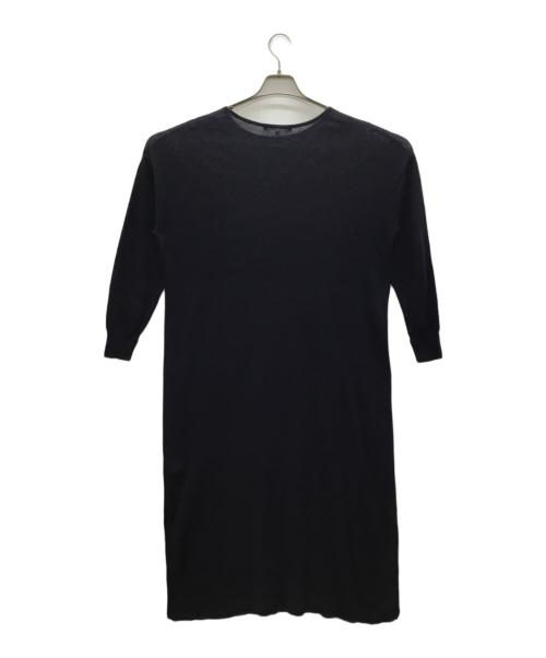 23区（ニジュウサンク）23区 (ニジュウサンク) リネンワンピース ネイビー サイズ:38の古着・服飾アイテム