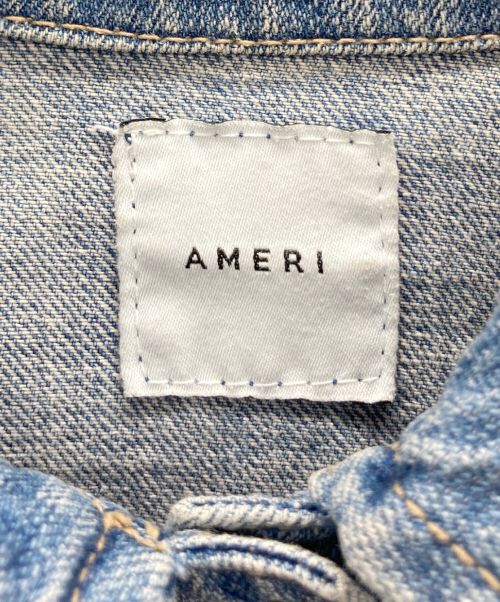 Ameri（アメリ）Ameri (アメリ) ダメージ加工デニムジャケット ブルー サイズ:表記無しの古着・服飾アイテム