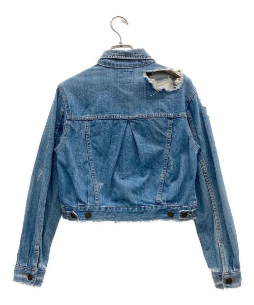 Ameri（アメリ）Ameri (アメリ) ダメージ加工デニムジャケット ブルー サイズ:表記無しの古着・服飾アイテム
