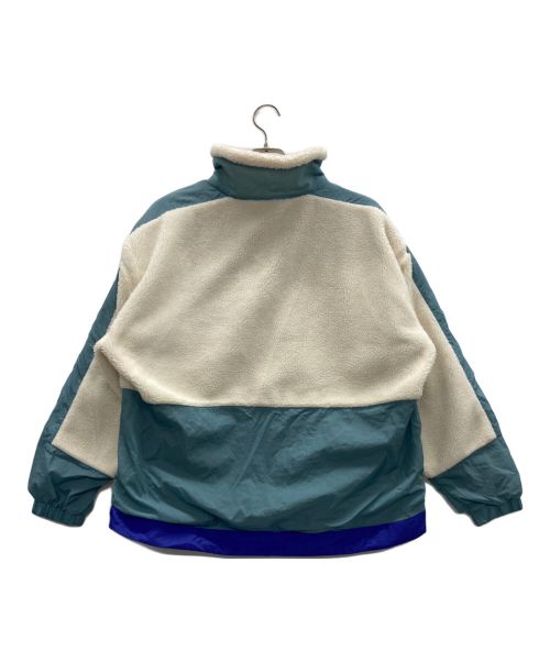 ELAIZA（エライザ）ELAIZA (エライザ) le coq sportif (ルコックスポルティフ) ドッキングボアフリース アノラック ホワイト サイズ:Lの古着・服飾アイテム